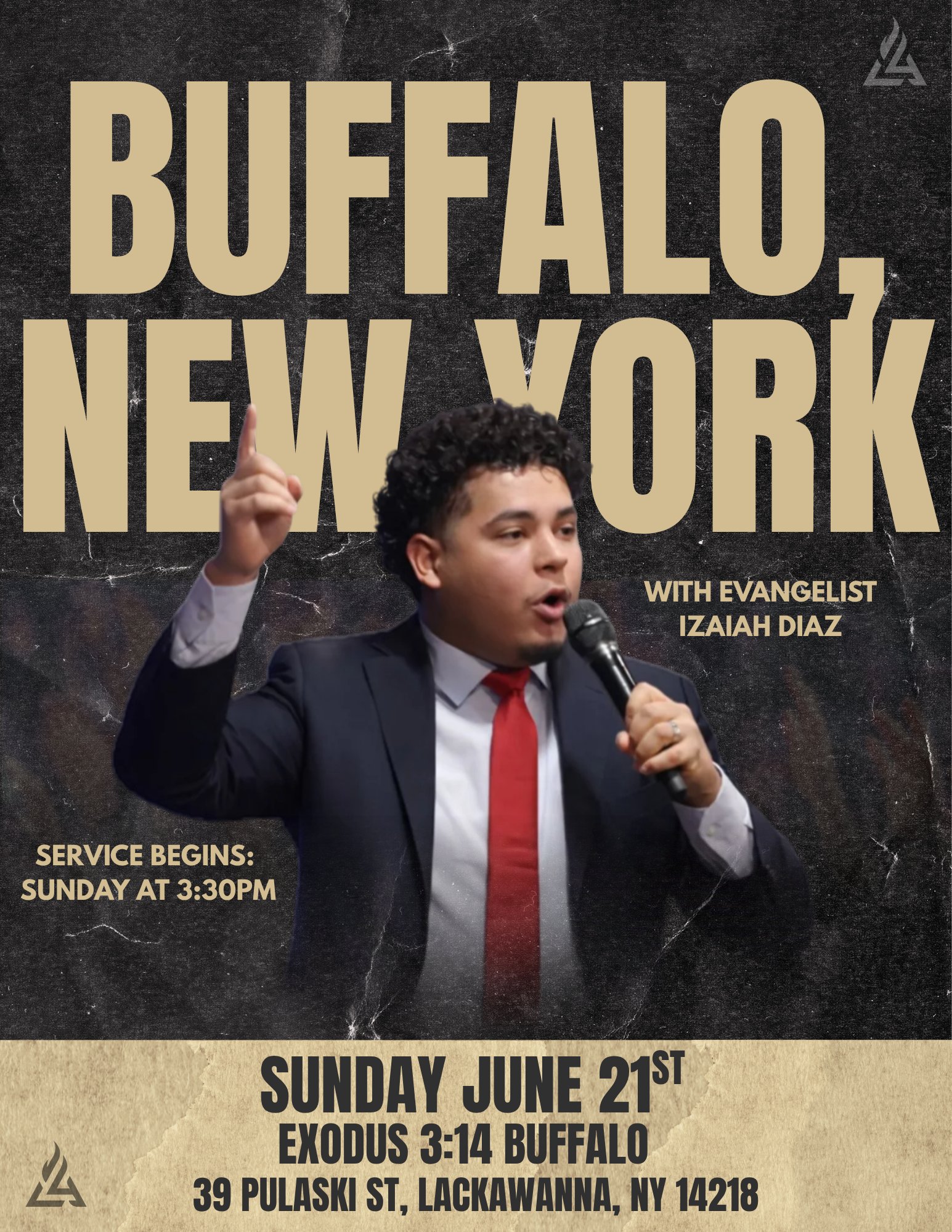 Buffalo, New York · Sunday June 21st with Evangelist Izaiah Diaz