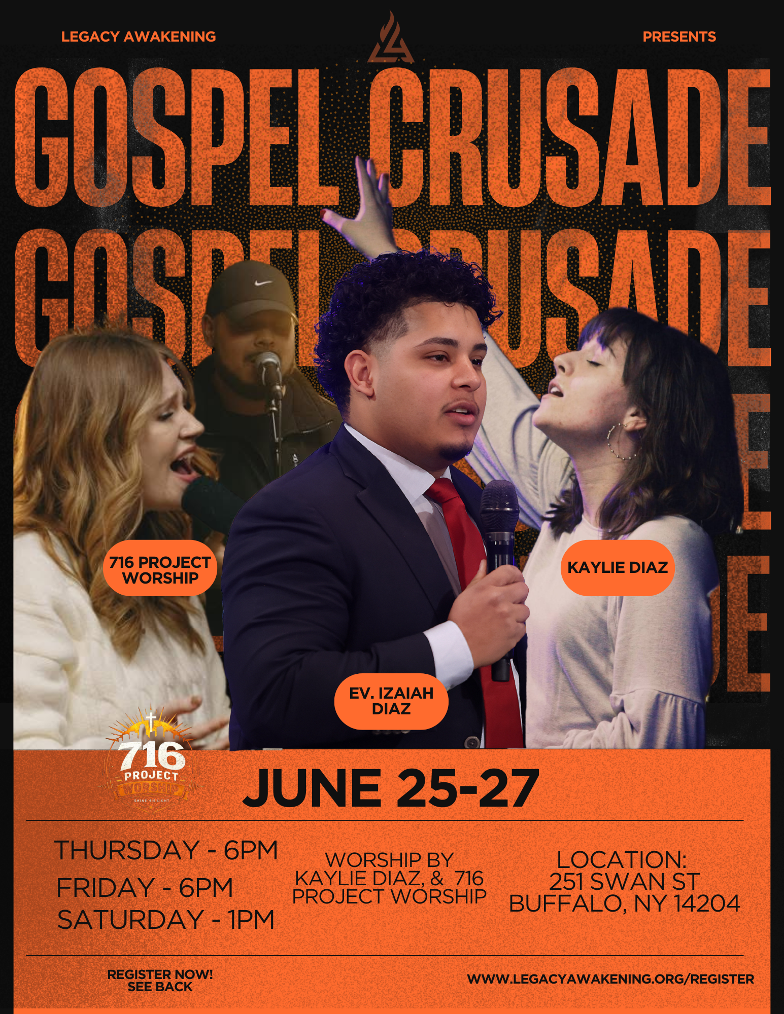 Gospel Crusade · June 25–27 flyer